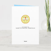 コウルーセル – おもしろい牛回転木馬グリーティングカード カード (裏面)