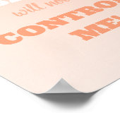 コエリアック病は私をコントロールやる気を起こさせるしない ポスター (角)