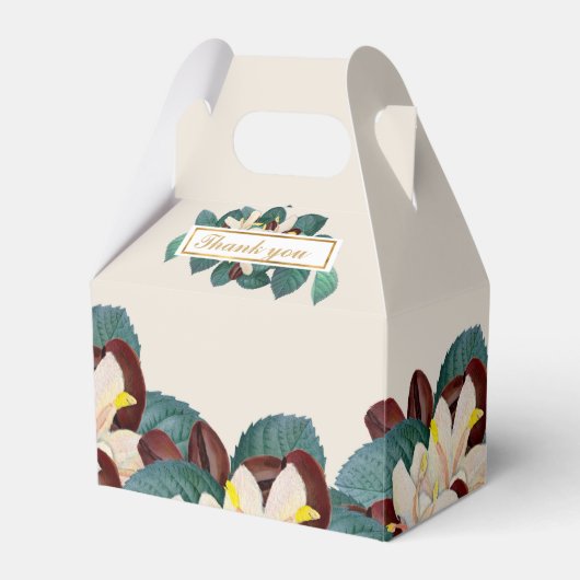 コエレガントー感謝してい豆パーティー フェイバーボックス (正面サイド)