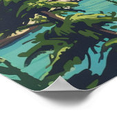 コオテナイ国立公園カナダブリティッシュコロンビア ポスター (角)