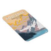 コオテナイ国立公園カナダ旅行芸術ヴィンテージ マグネット (右側)