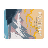 コオテナイ国立公園カナダ旅行芸術ヴィンテージ マグネット (横)