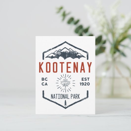 コオテネイナショナルパークカナダ動揺してヴィンテージ ポストカード (スタンド正面)