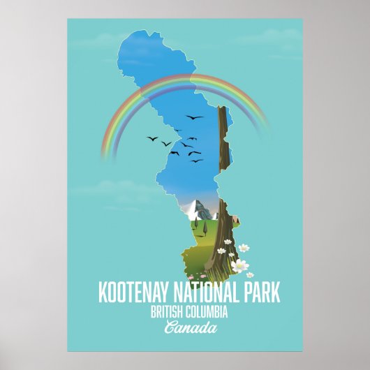 コオテネイ国立公園カナダ ポスター (正面)