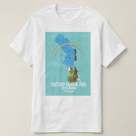 コオテネイ国立公園カナダ Tシャツ (デザイン正面)
