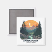 コオテネー国立公園へようこそ マグネット (正面/裏面)