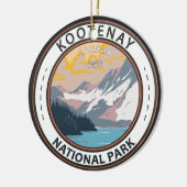 コオテネー国立公園カナダ旅行芸術バッジ セラミックオーナメント (左)