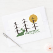 コオテネー国立公園トレイル 長方形シール (封筒)