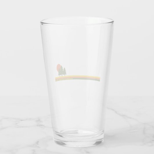 コオテネー国立公園松の木の太陽 タンブラーグラス (裏面)