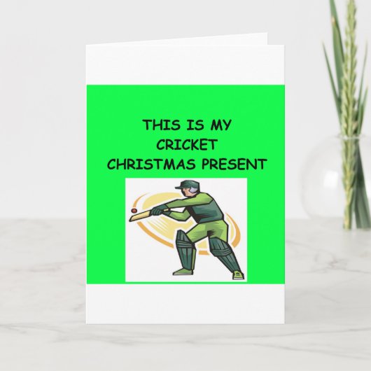 コオロギのクリスマス シーズンカード (正面)