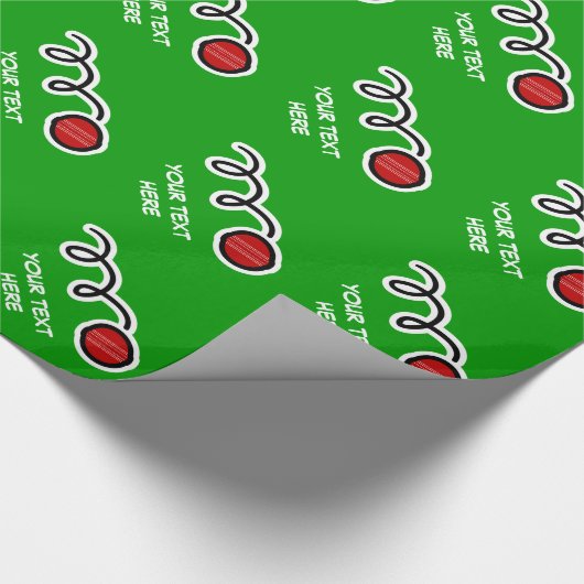 コオロギのテーマの包装紙|のカスタムなスポーツのデザイン ラッピングペーパー (角)