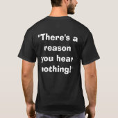 コオロギの声が聞こえる! Tシャツ (裏面)