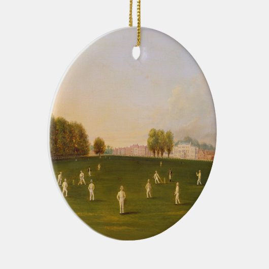 コオロギの最初壮大なマッチはメンバーによっての遊びました セラミックオーナメント (右)