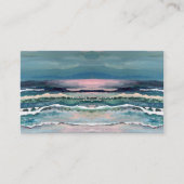 コオロギの海の月光の波のビーチの名刺 名刺 (正面)