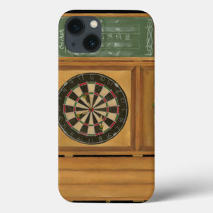 コオロギの記録を用いるダート盤 iPhone 13ケース