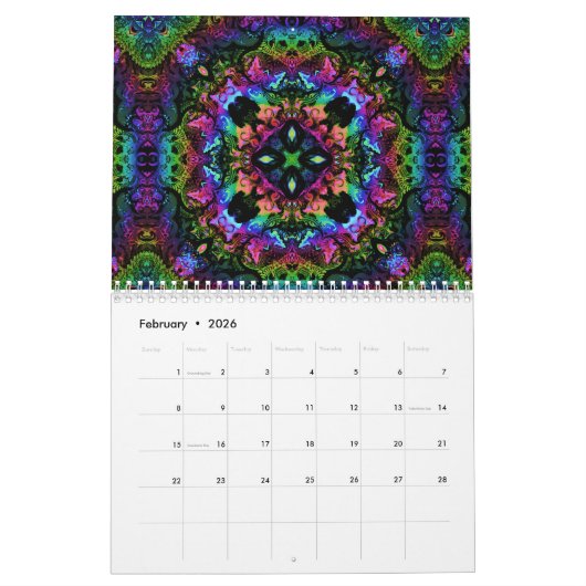 コオロギプライド カレンダー (2月 2026)