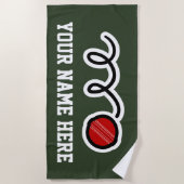 コオロギプレーヤーのためのカスタムなビーチタオルのギフト ビーチタオル (正面)