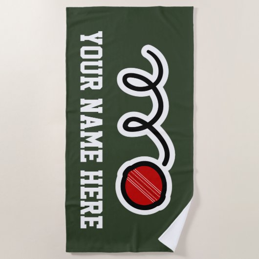 コオロギプレーヤーのためのカスタムなビーチタオルのギフト ビーチタオル (正面)