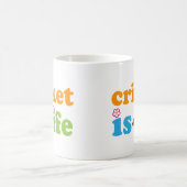 コオロギプレーヤーのギフトの女の子 コーヒーマグカップ (中央)