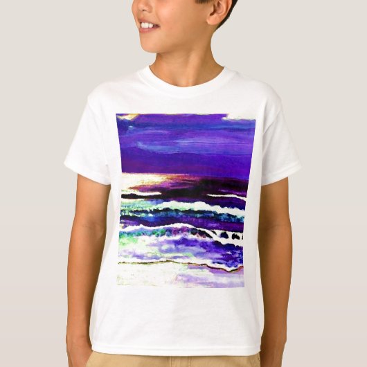 "コオロギ夜海"のCricketDianeの海の芸術 Tシャツ (正面)