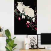 コカエレガントトス&プラムの花 – ア日本のート ポスター (ホームオフィス)