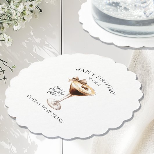 コカスタムースター80th誕生日エスプレッソマルティーニ ペーパーコースター