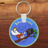 コカトおもしろいーのロックギターアニメ キーホルダー (正面)