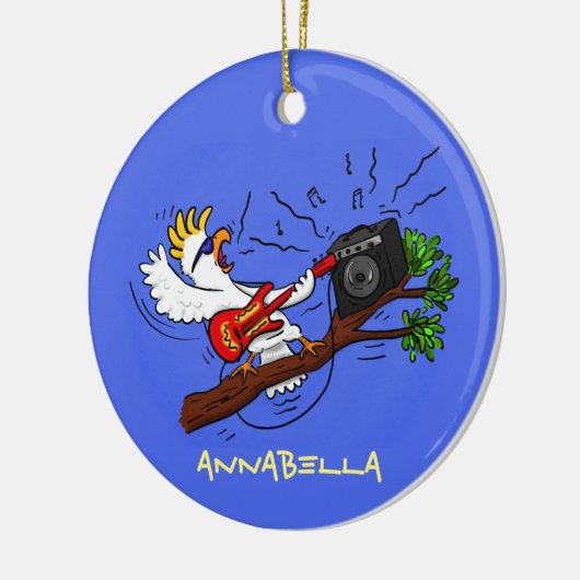 コカトおもしろいー遊のロックギター漫画 セラミックオーナメント (左)