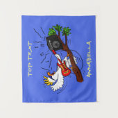 コカトおもしろいー遊のロックギター漫画 タペストリー (正面)