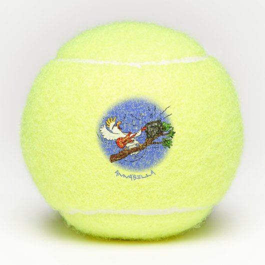 コカトおもしろいー遊のロックギター漫画 テニスボール (正面)