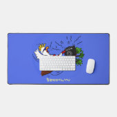 コカトおもしろいー遊のロックギター漫画 デスクマット (キーボード&マウス)