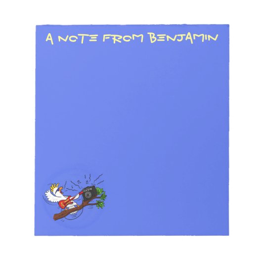 コカトおもしろいー遊のロックギター漫画 ノートパッド (正面)