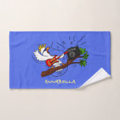 コカトおもしろいー遊のロックギター漫画 バスタオルセット (ハンドタオル)