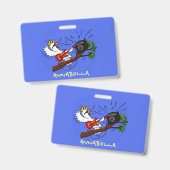 コカトおもしろいー遊のロックギター漫画 バッジ (正面＆裏面)