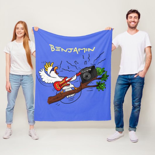 コカトおもしろいー遊のロックギター漫画 フリースブランケット (インサイチュ)