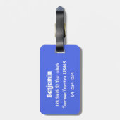 コカトおもしろいー遊のロックギター漫画 ラゲッジタグ (裏面縦)