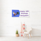 コカトおもしろいー遊のロックギター漫画 横断幕 (インサイチュ)