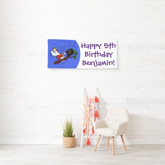 コカトおもしろいー遊のロックギター漫画 横断幕 (インサイチュ)