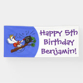 コカトおもしろいー遊のロックギター漫画 横断幕 (横)