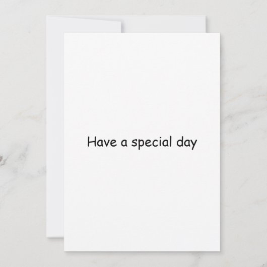 コカトゥーが誕生日ケーキの風船に止まっている 招待状 (裏面)