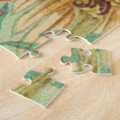 コカトゥーとザクロ酸アンティークプリント ジグソーパズル (側面)