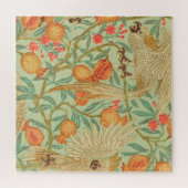 コカトゥーとザクロ酸アンティークプリント ジグソーパズル (横)