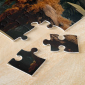 コカトゥーポートレートヴィンテージ ジグソーパズル (側面)