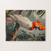 コカトゥーポートレートヴィンテージ ジグソーパズル (横)