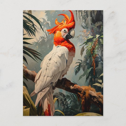 コカトゥーポートレートヴィンテージ ポストカード (正面)