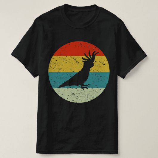 コカトゥーレトロヴィンテージシルエット70s tシャツ (デザイン正面)