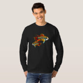 コカトゥー矮性魚蓋帯状落花冠 Tシャツ (正面フル)