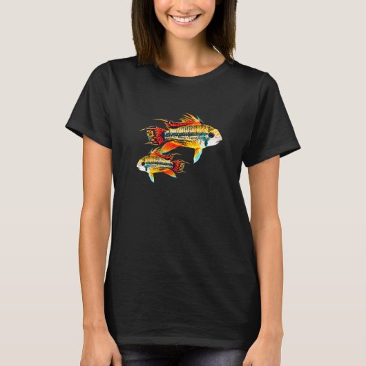 コカトゥー矮性魚蓋帯状落花冠 Tシャツ (正面)
