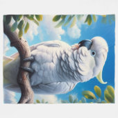 コカトゥー美術 フリースブランケット (正面(横))