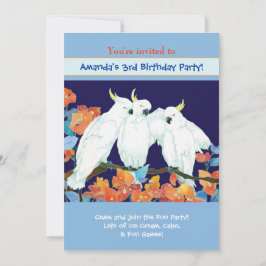 コカトース子供の誕生日パーティー 招待状